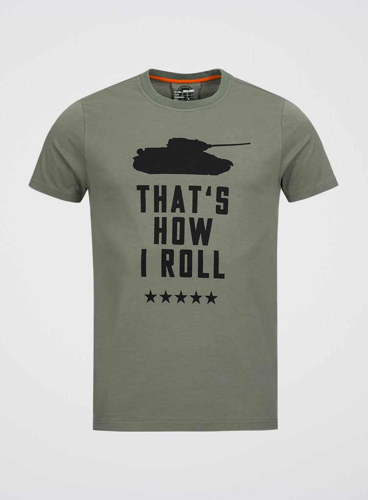 World of Tanks That's How I Roll Olive T-shirt